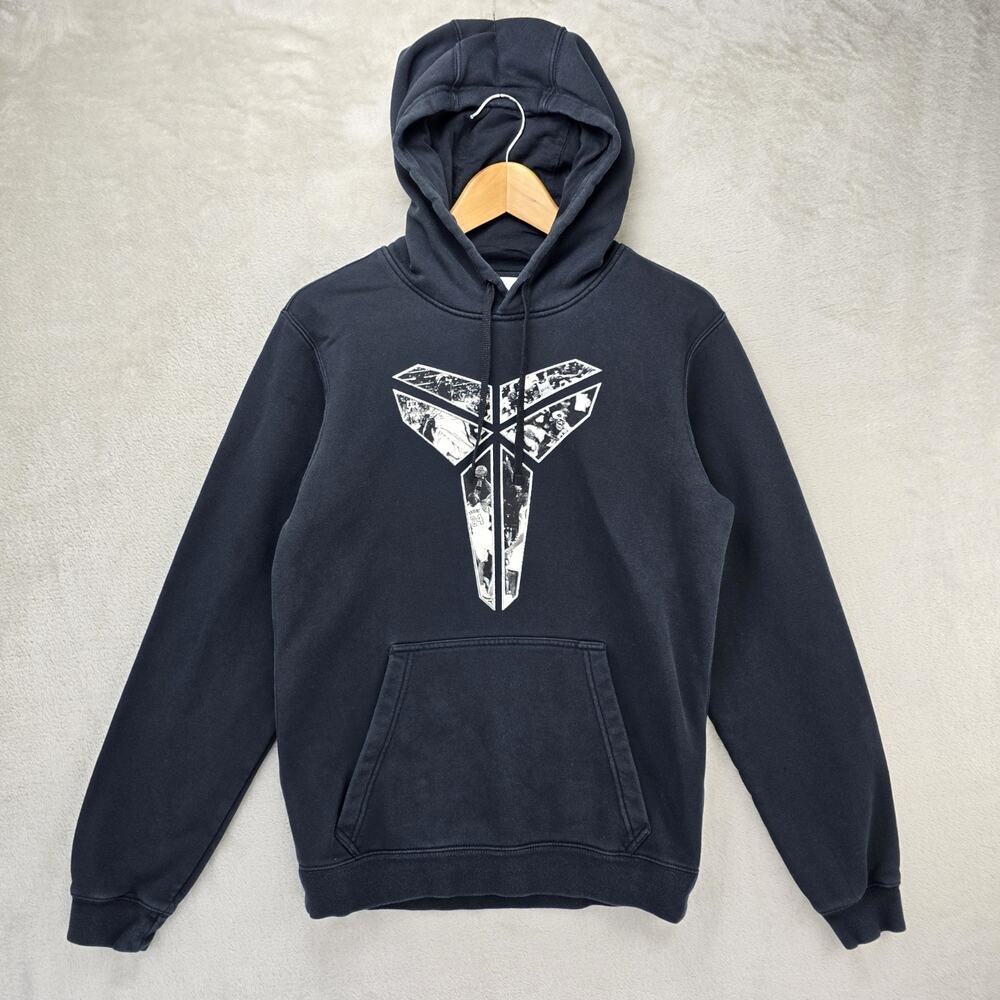 Nike Kobe Bryant LA Lakers Memorial Statue Unveil Hoodie Mens Small Black